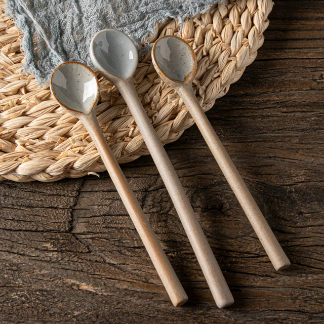 Ancient Rome Long Tea Spoon Alabaster