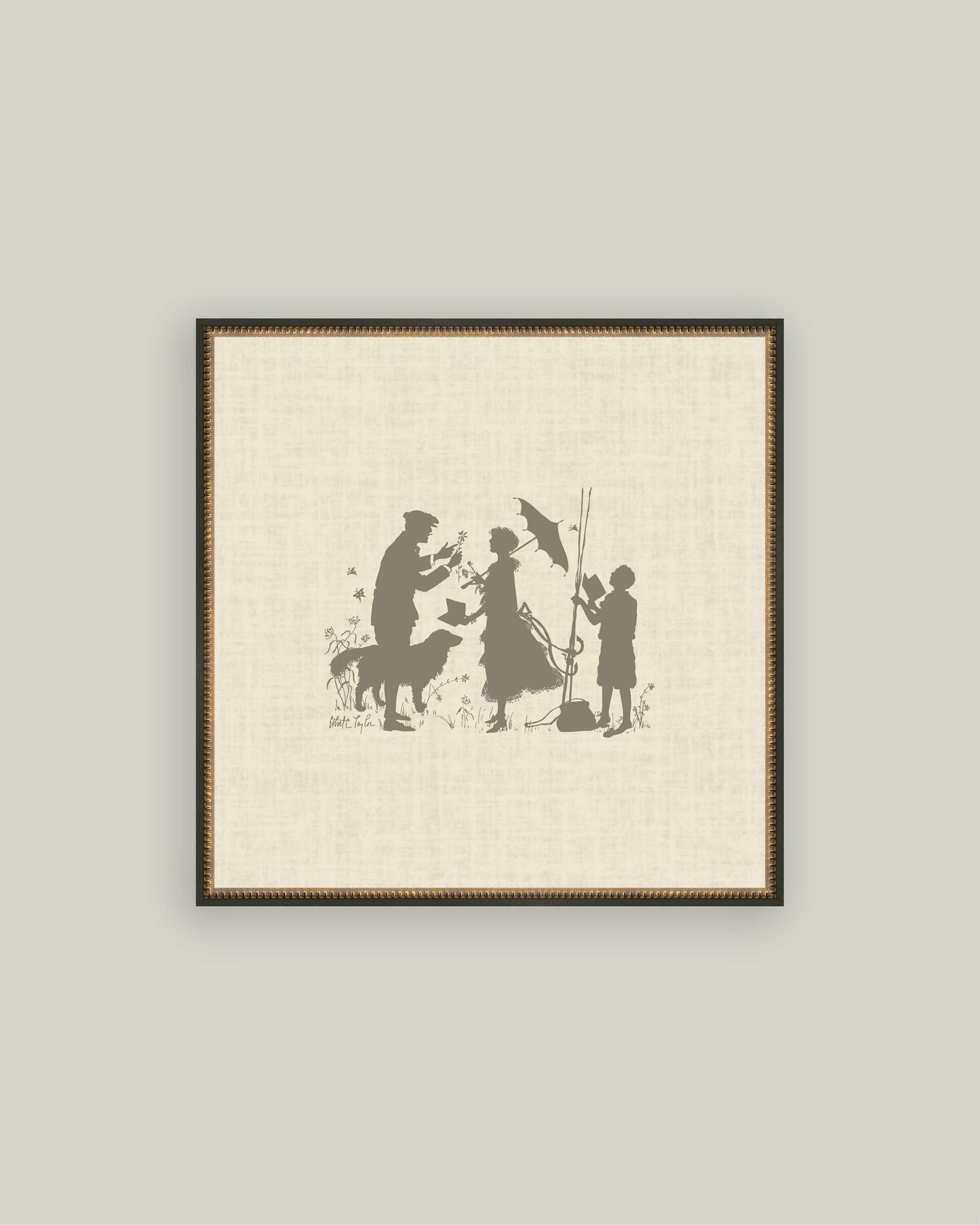 Storybook Pomenade Framed Art: 40 x 40cm