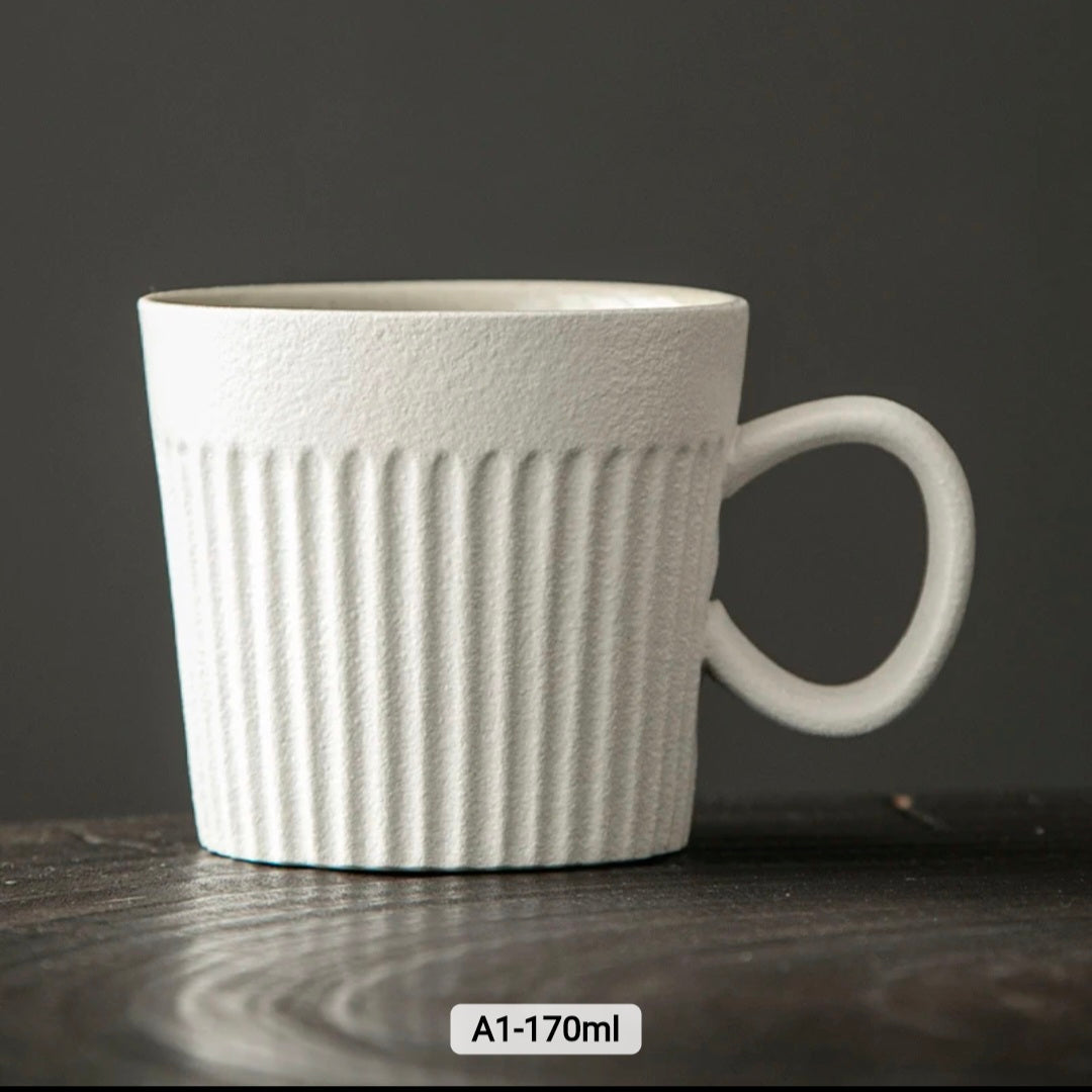 Ancient Rome Ceramic Coffee Cup Alabaster 170mls