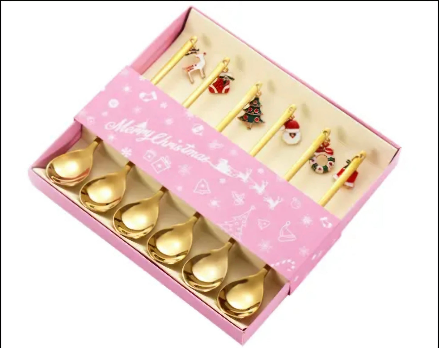 Christmas Gold Spoon Set