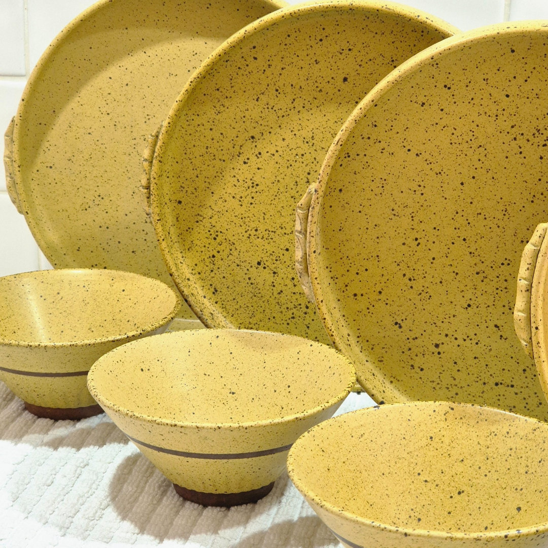 Tuscan Sunshine Coloured Dinner Plate/Bowl Set 8pc