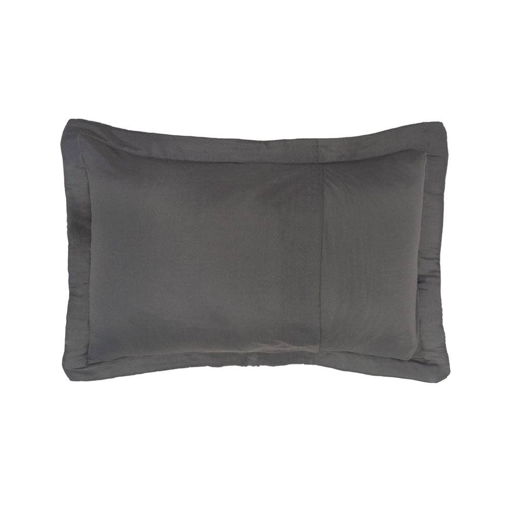 Flinders Embossed Coverlet Set: Charcoal / Single/Double - Cobblestone Australia