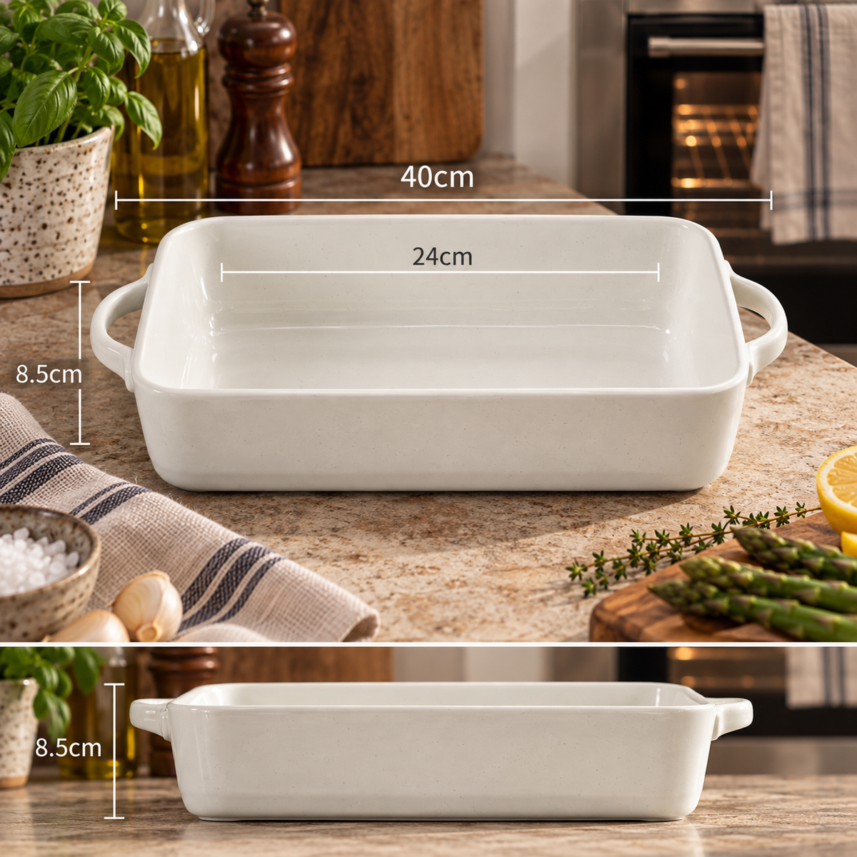 The Homestead Harvest Baking Dish ~ Cotton Field Cobblestone Australia