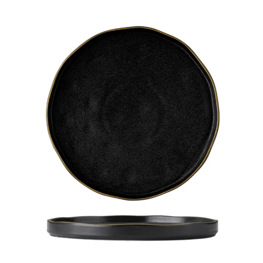 Bespoke Black Large Round Serving Platter