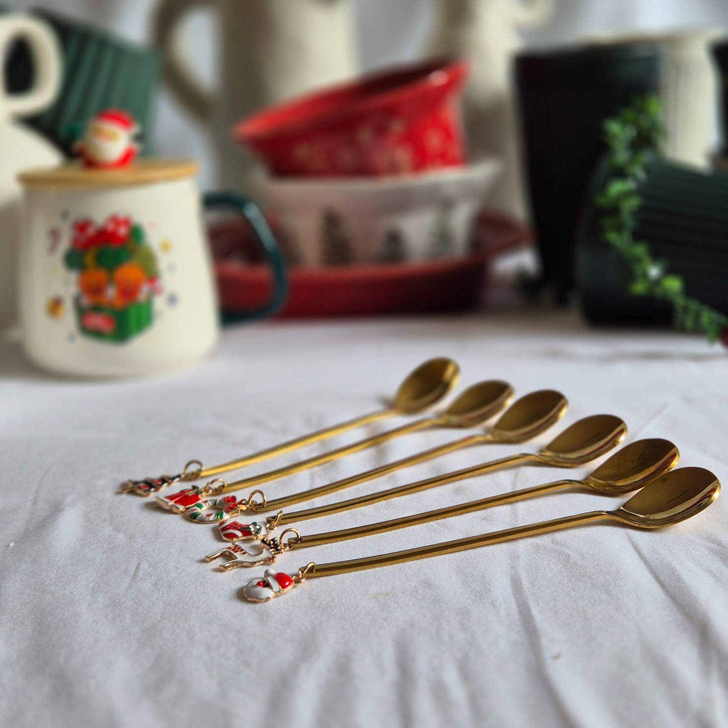 Christmas Gold Spoon Set