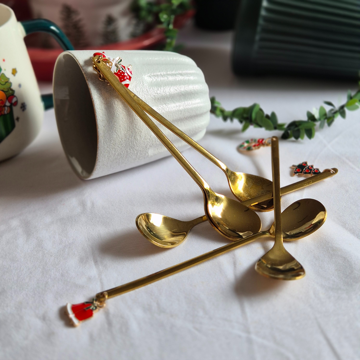 Christmas Gold Spoon Set