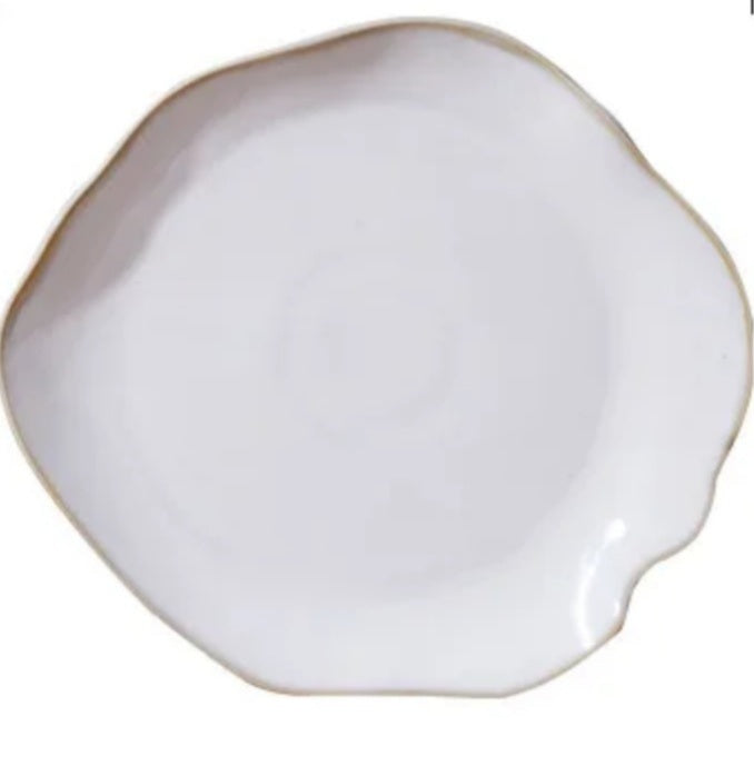 White Snowflake Plate - Small