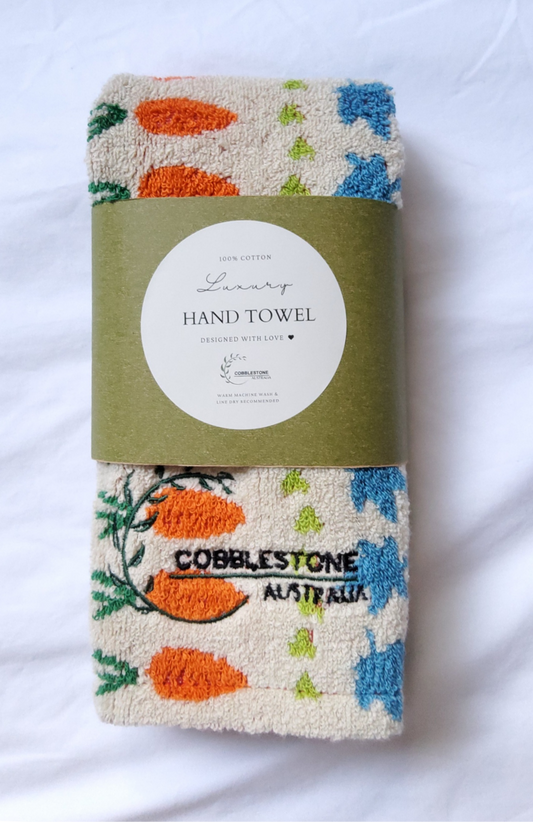 Luxury Kitchen Hand Towel - Fruit Market Design