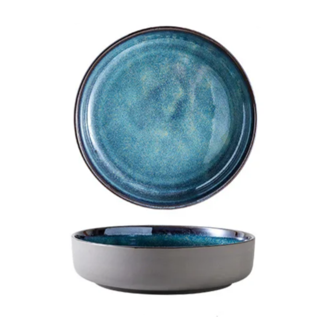 Midnight Blue Coloured Round Serving Bowl - Small