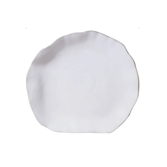 White Snowflake Plate - Medium