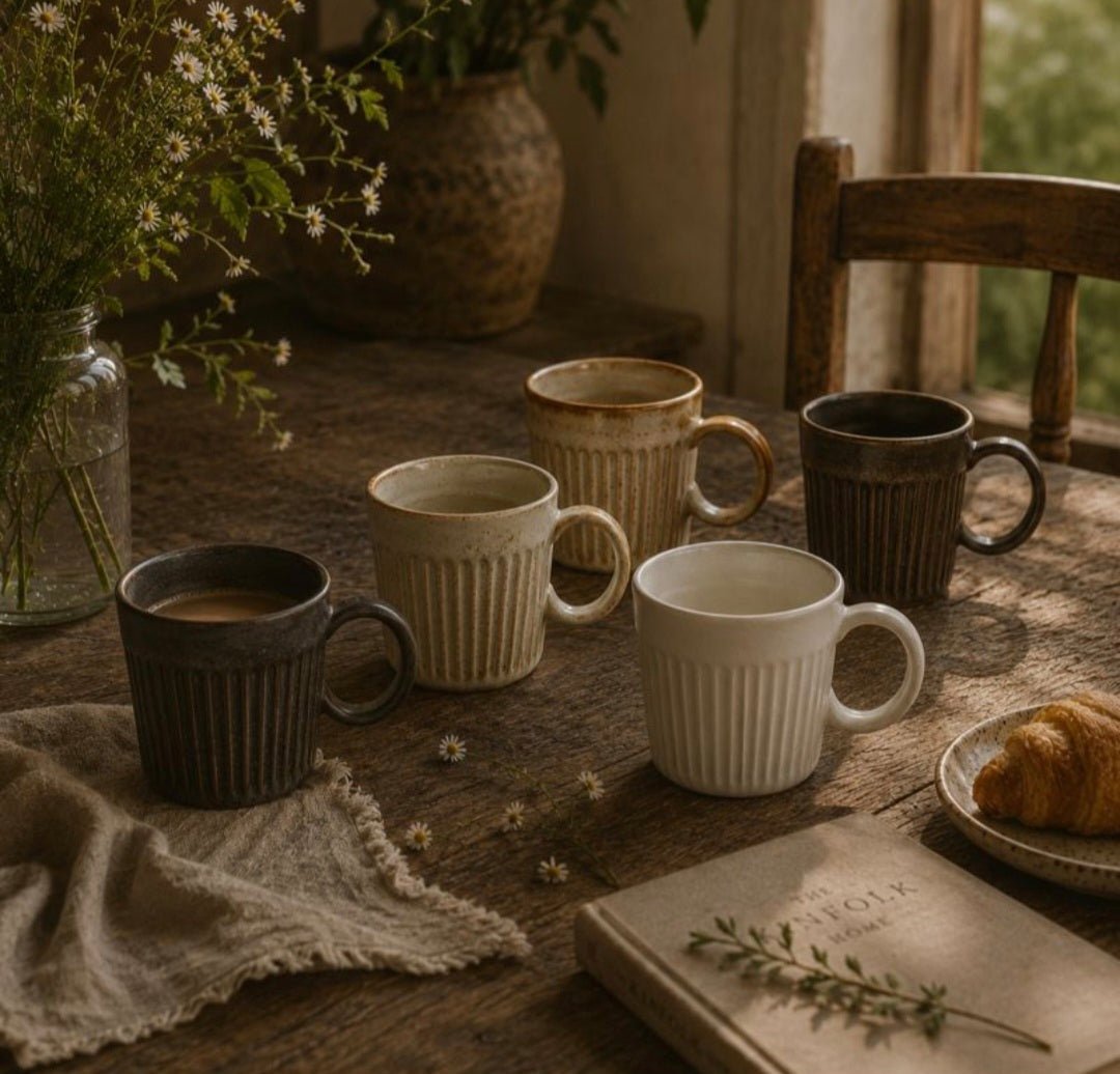 Ancient Rome Ceramic Coffee Cup 170mls - Set of 5 - Cobblestone Australia