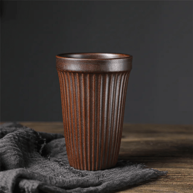 Ancient Rome Ceramic Coffee Cup Copper Cedar 450mls - Cobblestone Australia