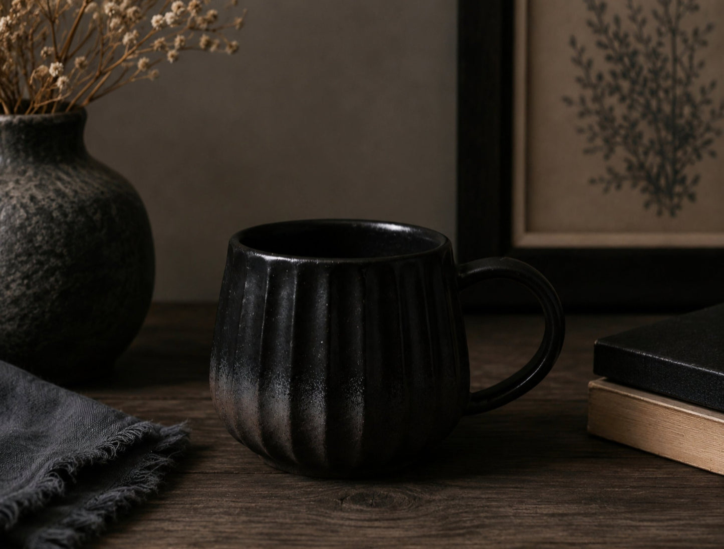 Ancient Rome Ceramic Coffee Cup Old Iron 380mls - Cobblestone Australia