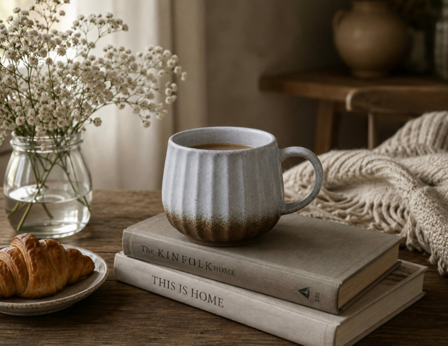 Ancient Rome Ceramic Coffee Cup Shadow 380mls - Cobblestone Australia