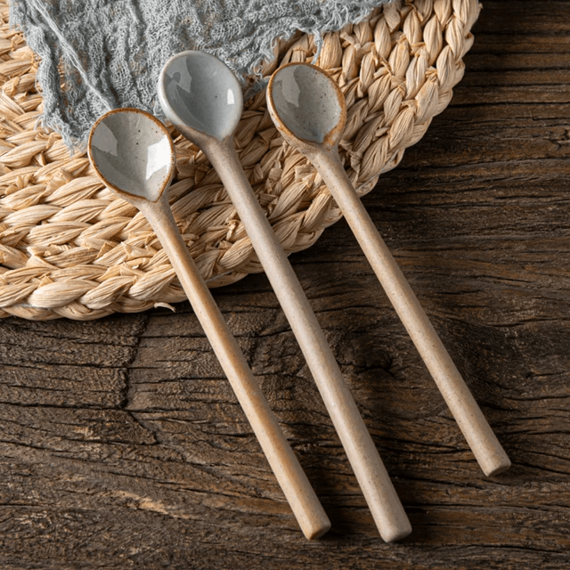 Ancient Rome Long Tea Spoon Parchment - Cobblestone Australia