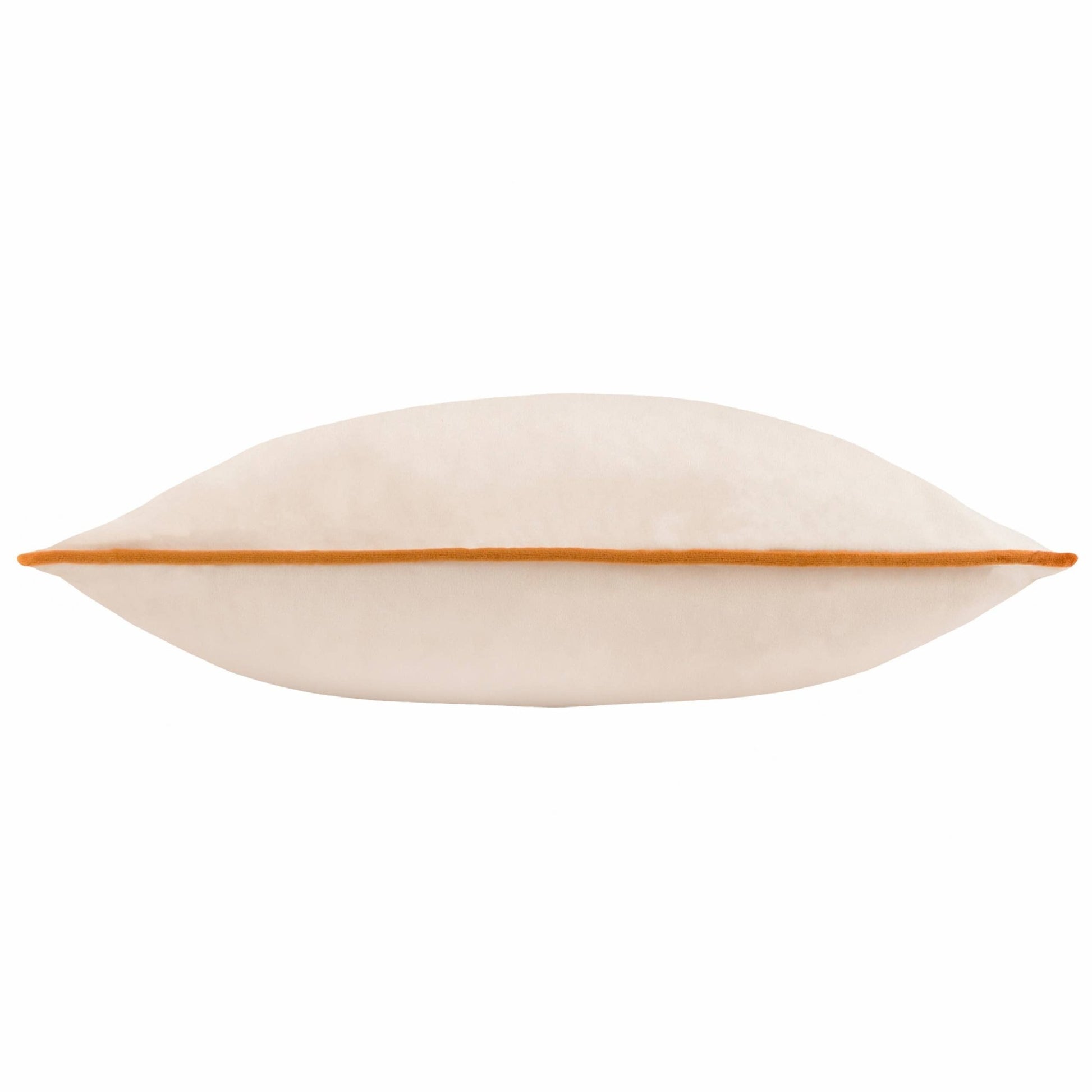 Beige / Ginger Velvet Feel Cushion Cover: 45 x 45cm - Cobblestone Australia