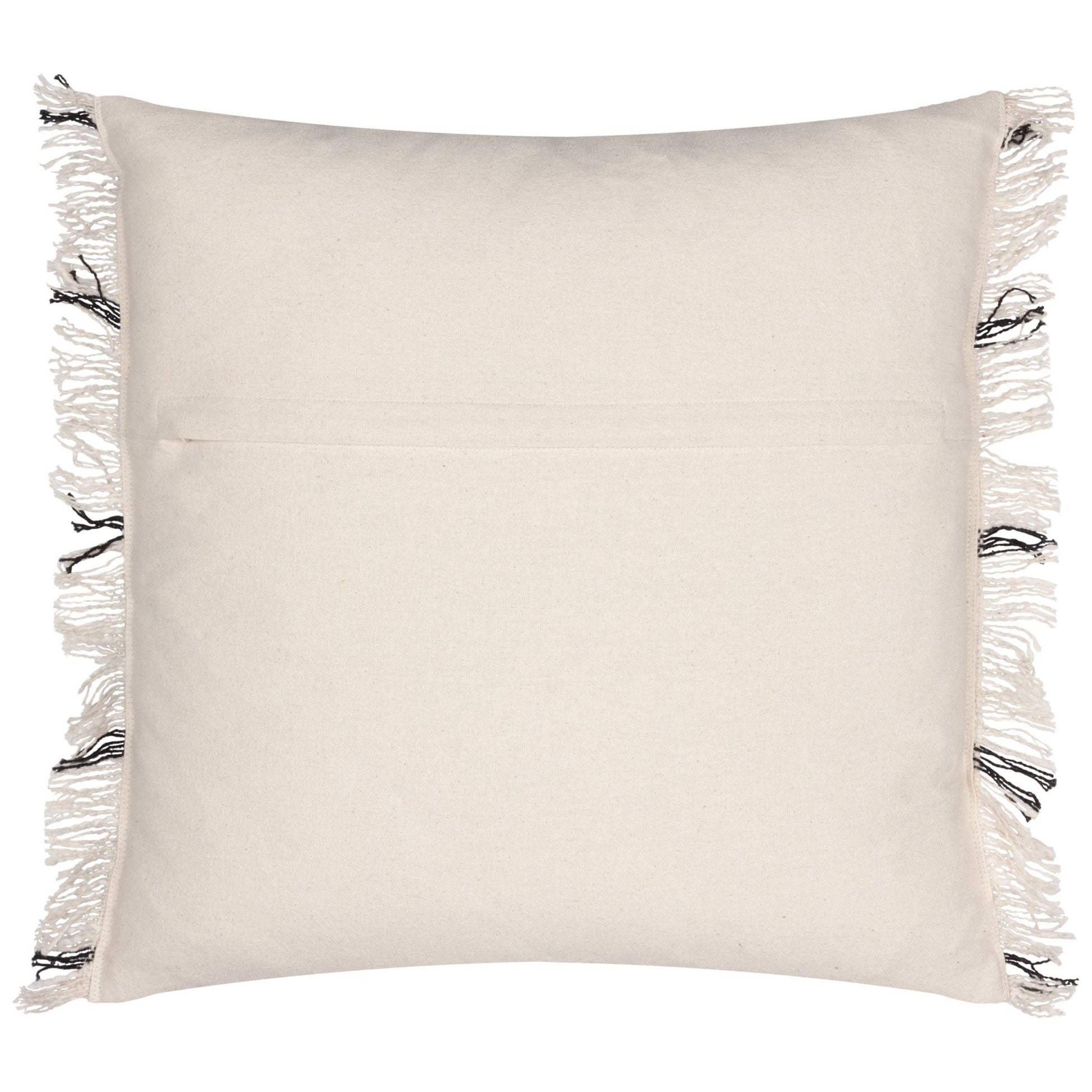 Black and Beige 100% Cotton Check Cushion Cover: 45 x 45cm - Cobblestone Australia