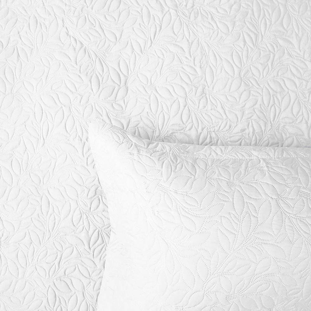 Botanica Coverlet Set: White / Queen_King - Cobblestone Australia