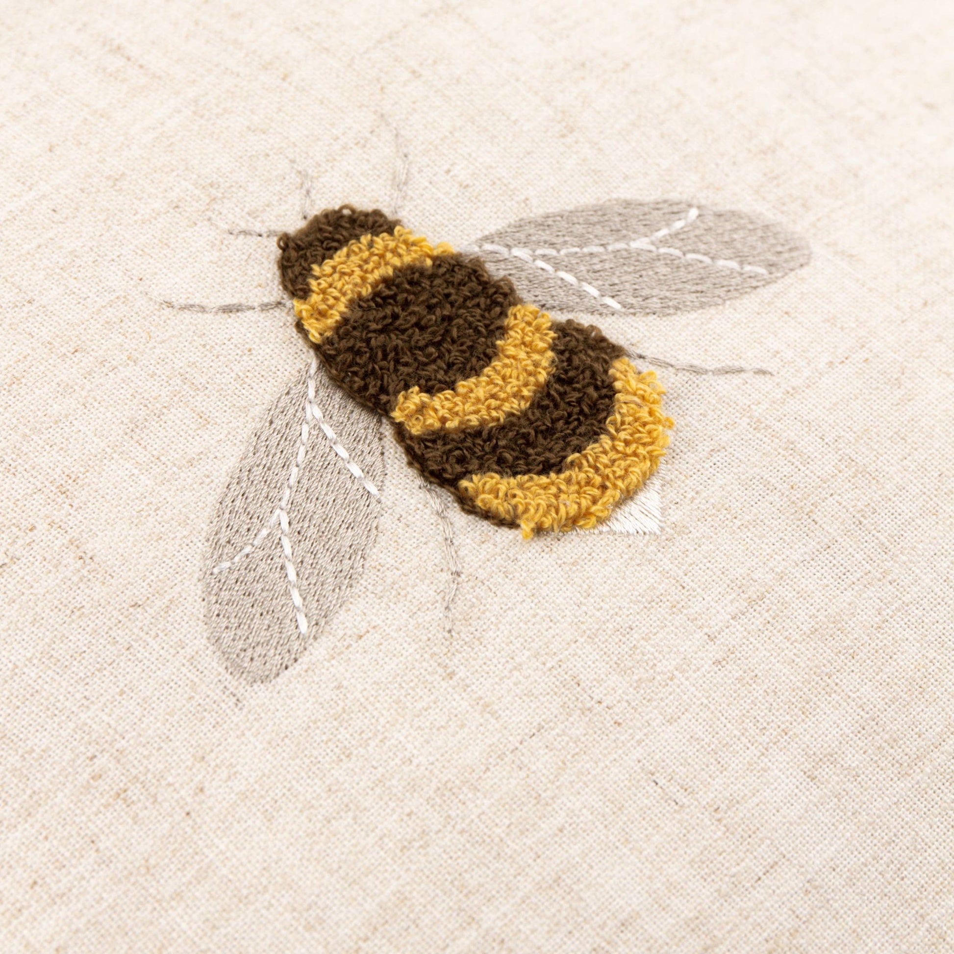 Bumble Bee Tufted Cushion Cover: 45 x 45cm - Cobblestone Australia