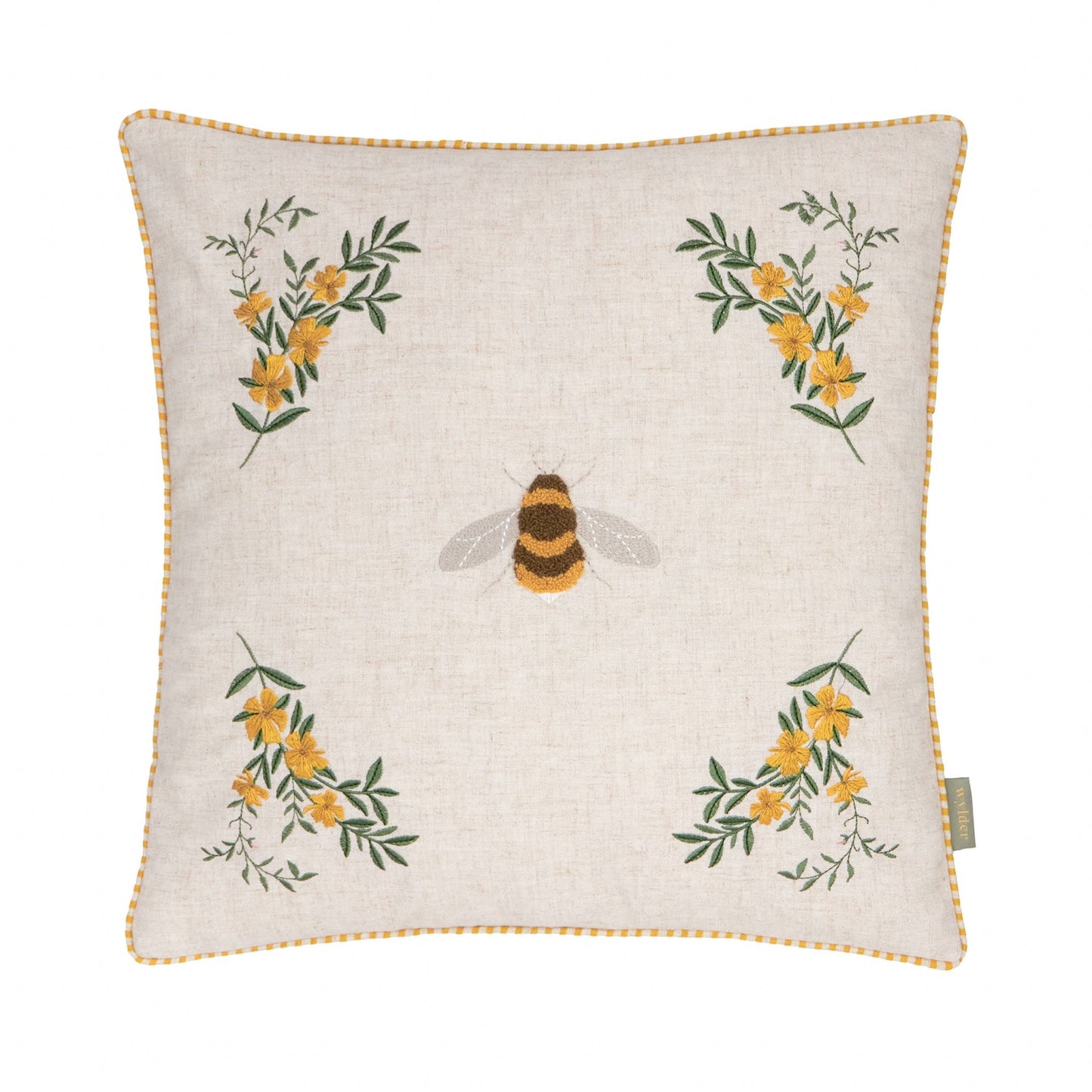 Bumble Bee Tufted Cushion Cover: 45 x 45cm - Cobblestone Australia