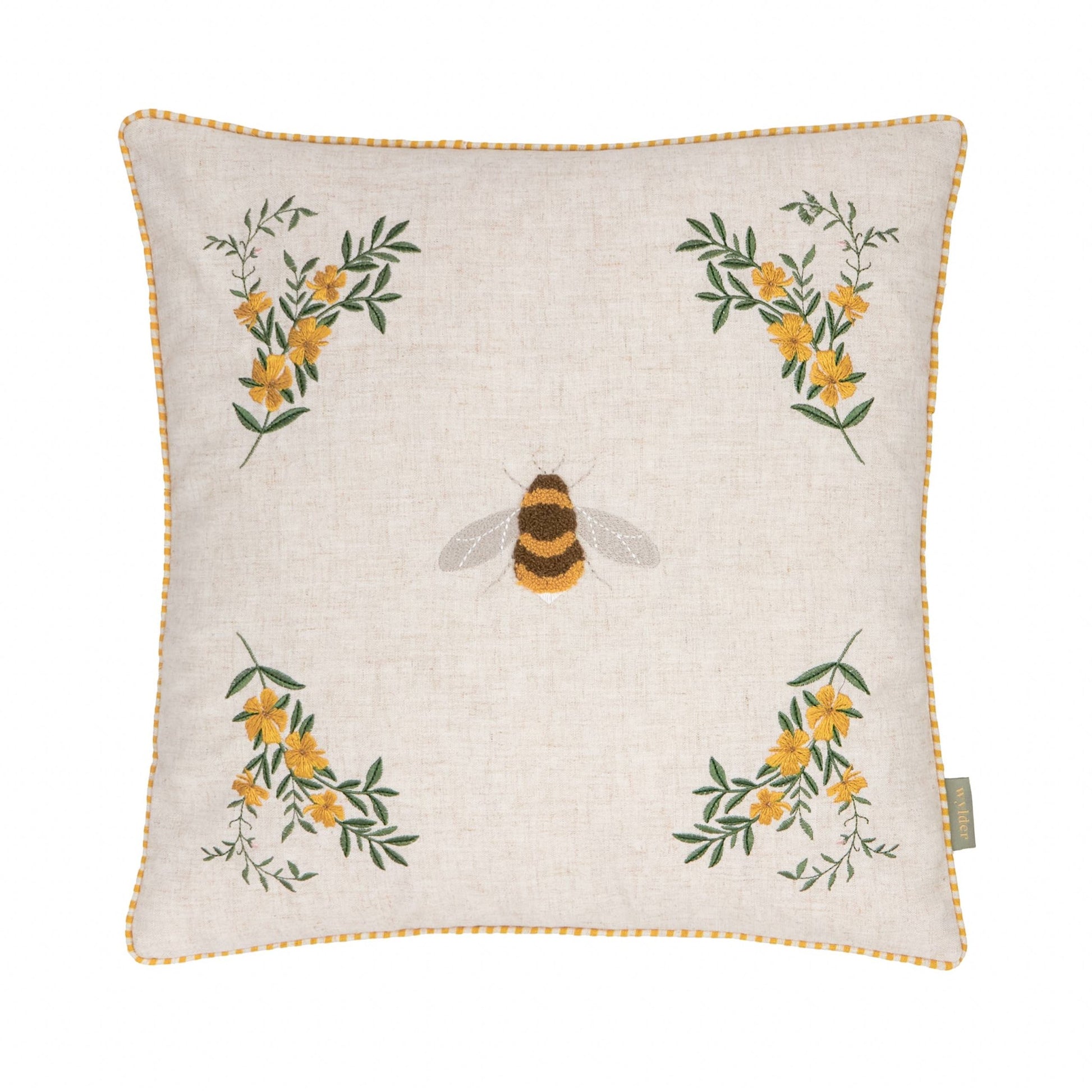 Bumble Bee Tufted Cushion Cover: 45 x 45cm - Cobblestone Australia