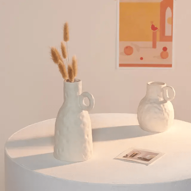 Clay White Ceramic Jug 20cm - Cobblestone Australia