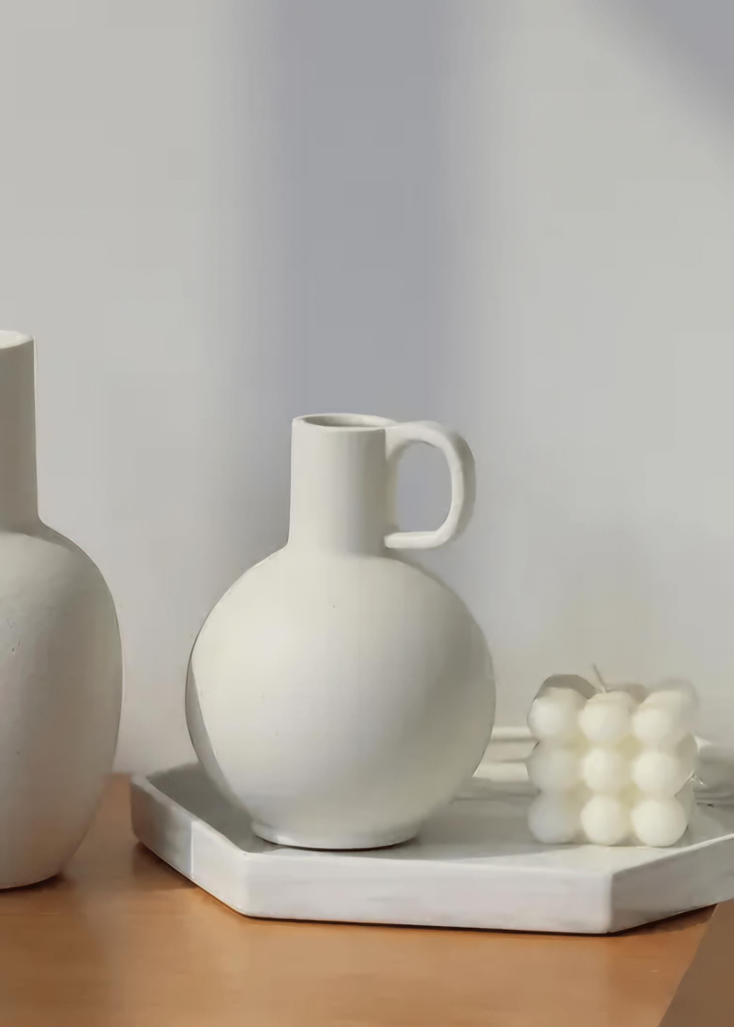 Dove White Ceramic Jug 16cm - Cobblestone Australia