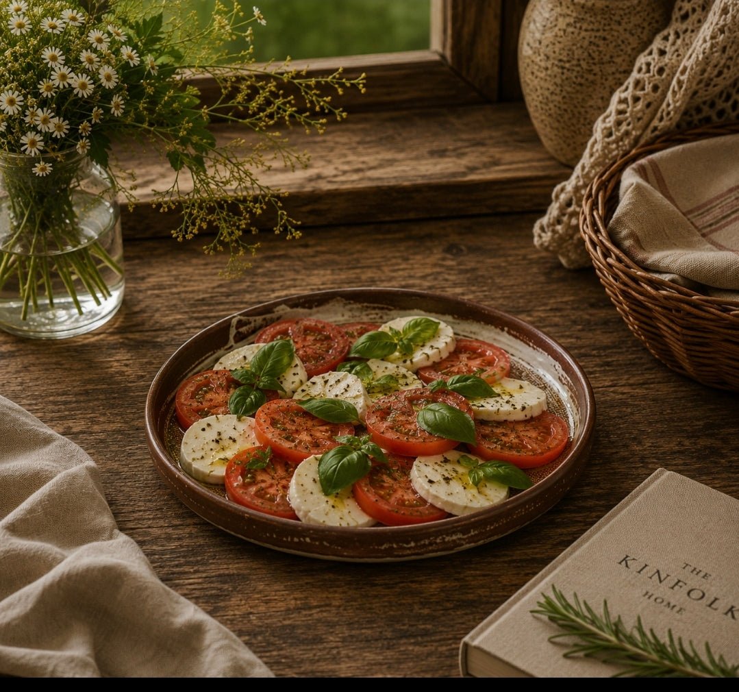 Farmhouse Haven Textured Ceremic Round Serving Platter - Wheat/Large - Cobblestone Australia