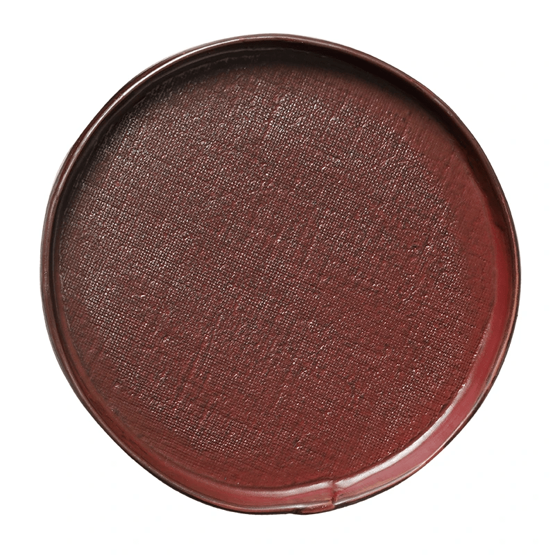 Farmhouse Haven Textured Ceremic Round Serving Platter - Wine/Large - Cobblestone Australia