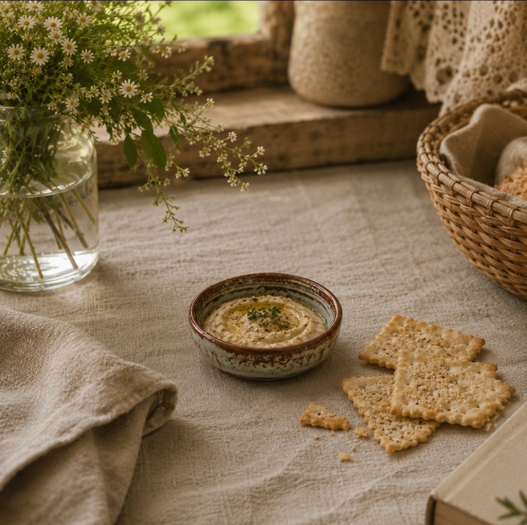 Farmhouse Haven Textured Small Ceremic Serving Bowl - Wheat - Cobblestone Australia