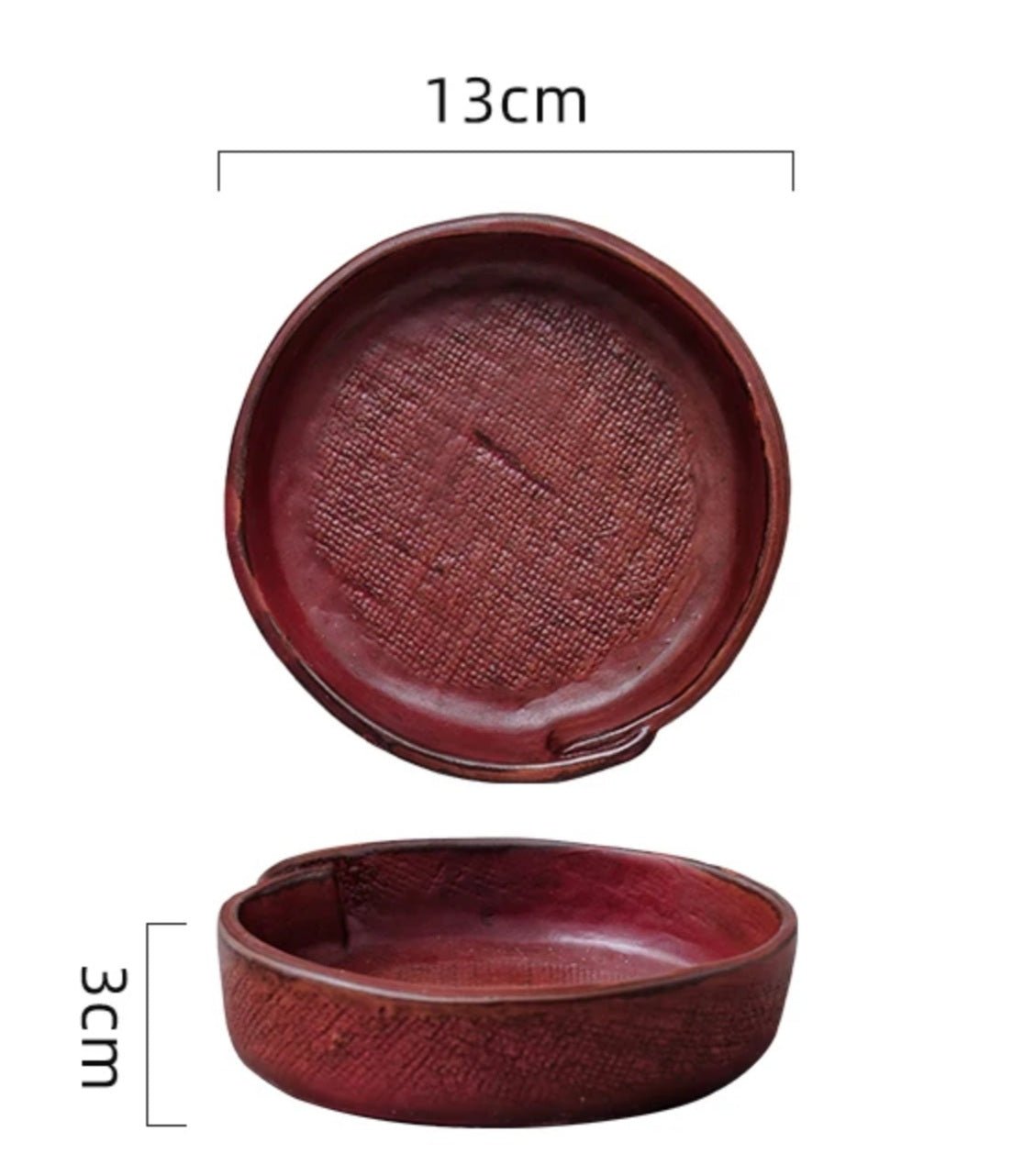 Farmhouse Haven Textured Small Ceremic Serving Bowl - Wine - Cobblestone Australia
