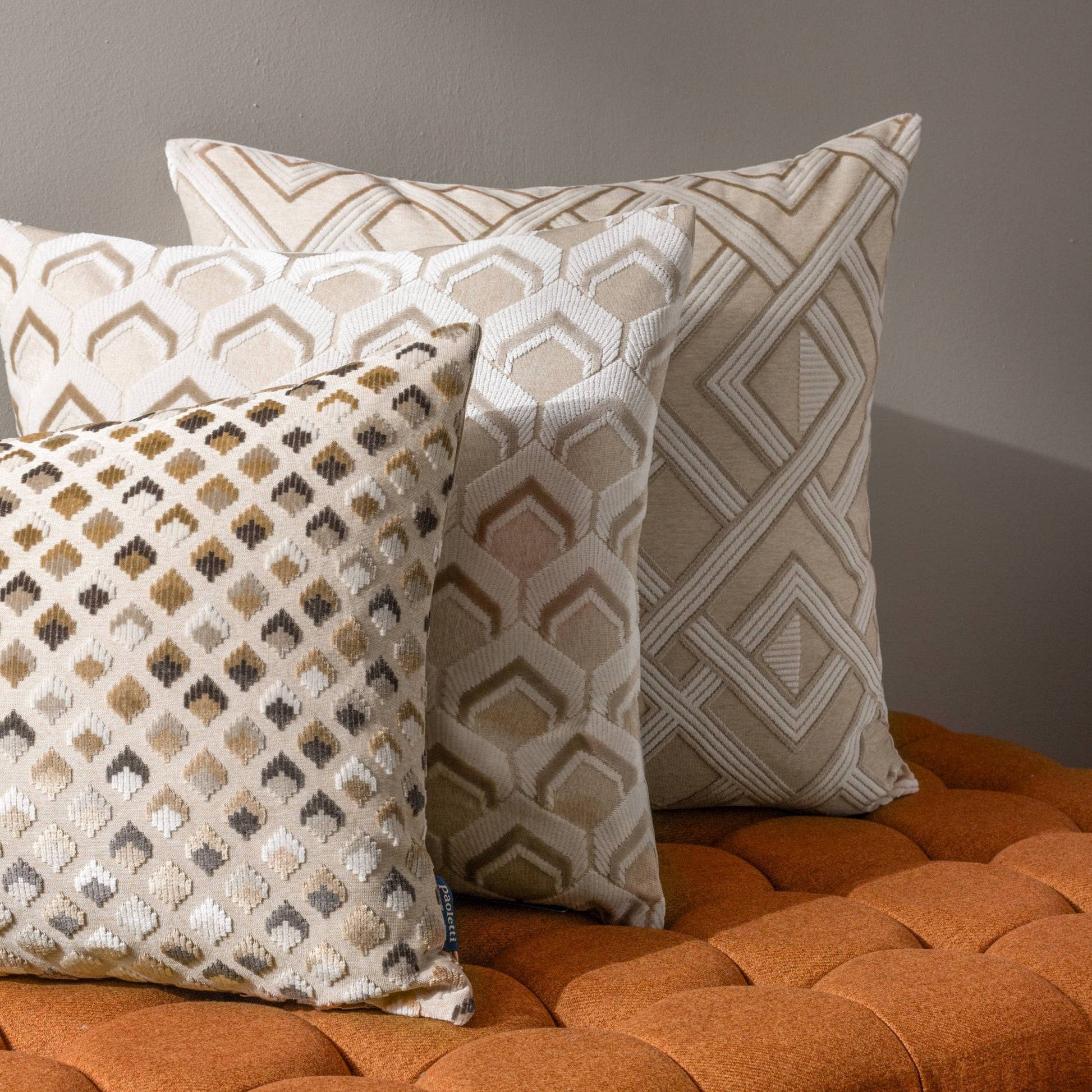 Lexington Cushion Warm Taupe: Warm Taupe / Cover Only / 40 x 60cm - Cobblestone Australia