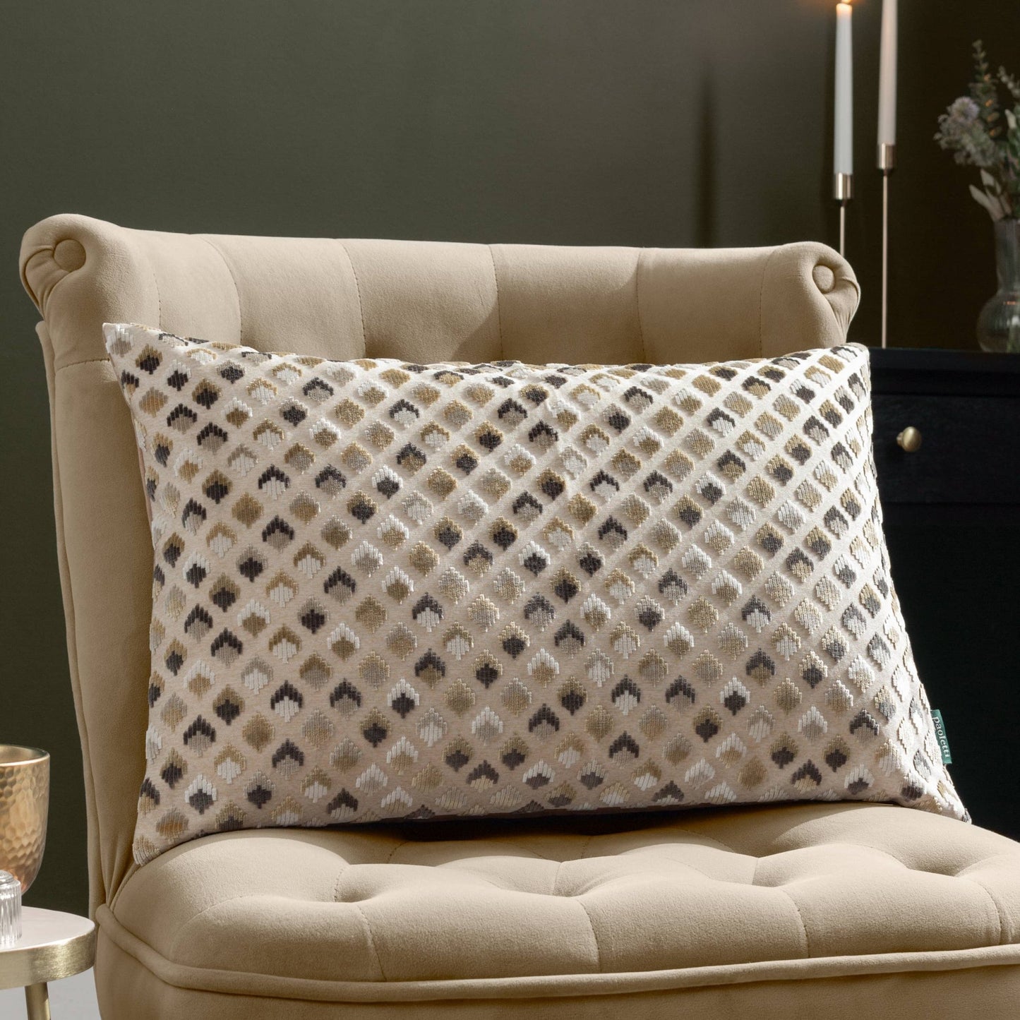 Lexington Cushion Warm Taupe: Warm Taupe / Cover Only / 40 x 60cm - Cobblestone Australia