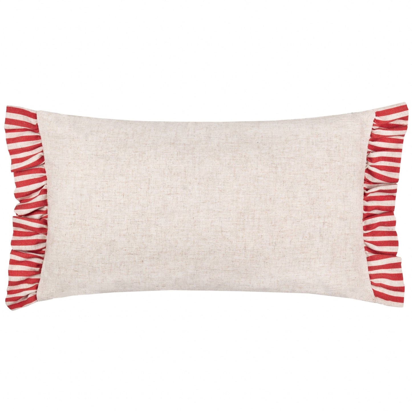 Okara Leopards Printed Ruffle Cushion Cover: 30 x 50cm - Cobblestone Australia