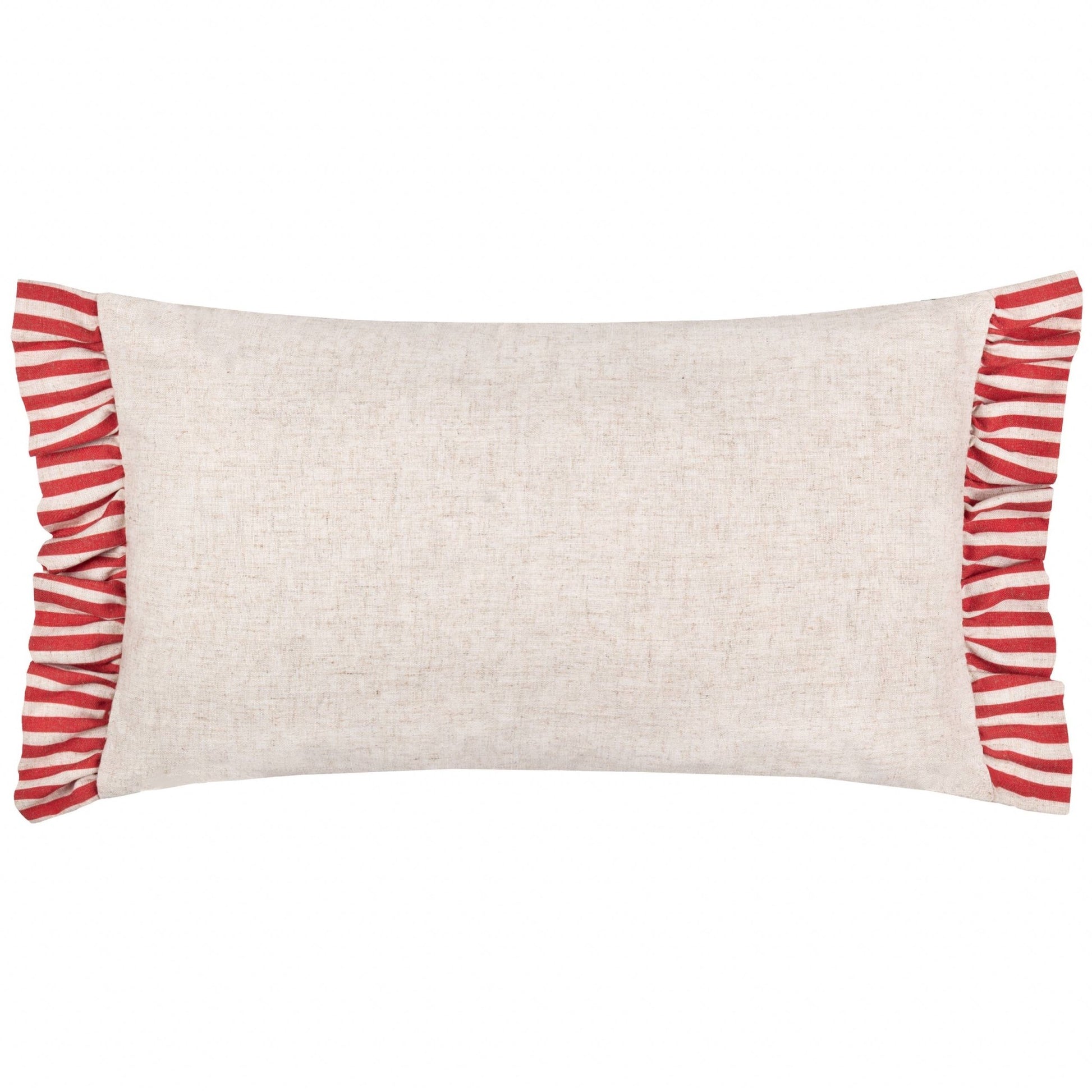 Okara Leopards Printed Ruffle Cushion Cover: 30 x 50cm - Cobblestone Australia
