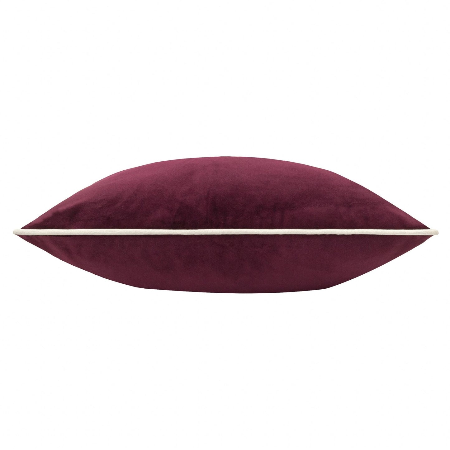 Plum Pineberry Forest Embroidered Velvet Look Cushion Cover: 45 x 45cm - Cobblestone Australia