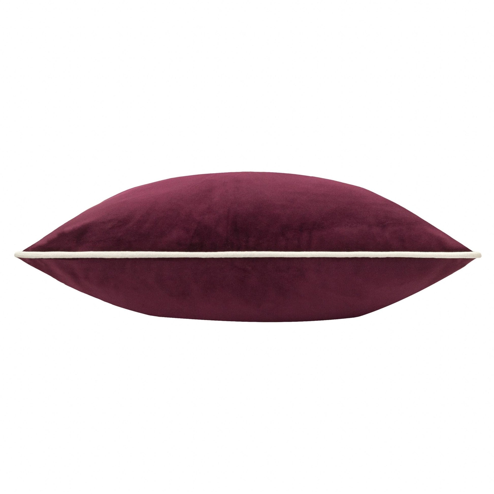 Plum Pineberry Forest Embroidered Velvet Look Cushion Cover: 45 x 45cm - Cobblestone Australia