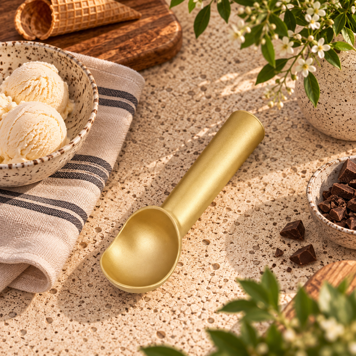 The Homestead Ice Cream Scoop ~ Heirloom Gold Cobblestone Australia