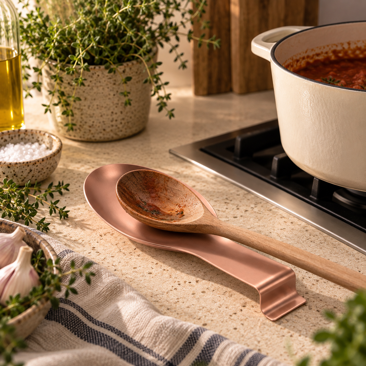 The Homestead Spoon Rest ~ Old Rose Cobblestone Australia