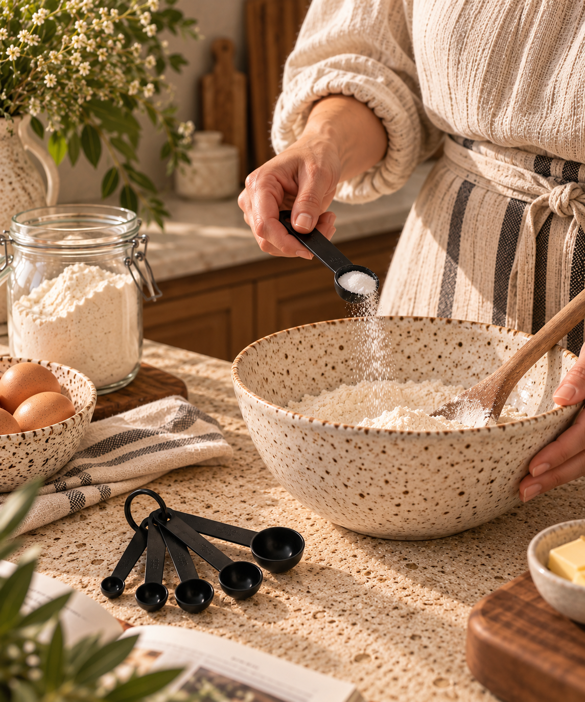 The Kitchen Drawer Measuring Cups & Spoons Set of 10 ~ Hearth Black Cobblestone Australia