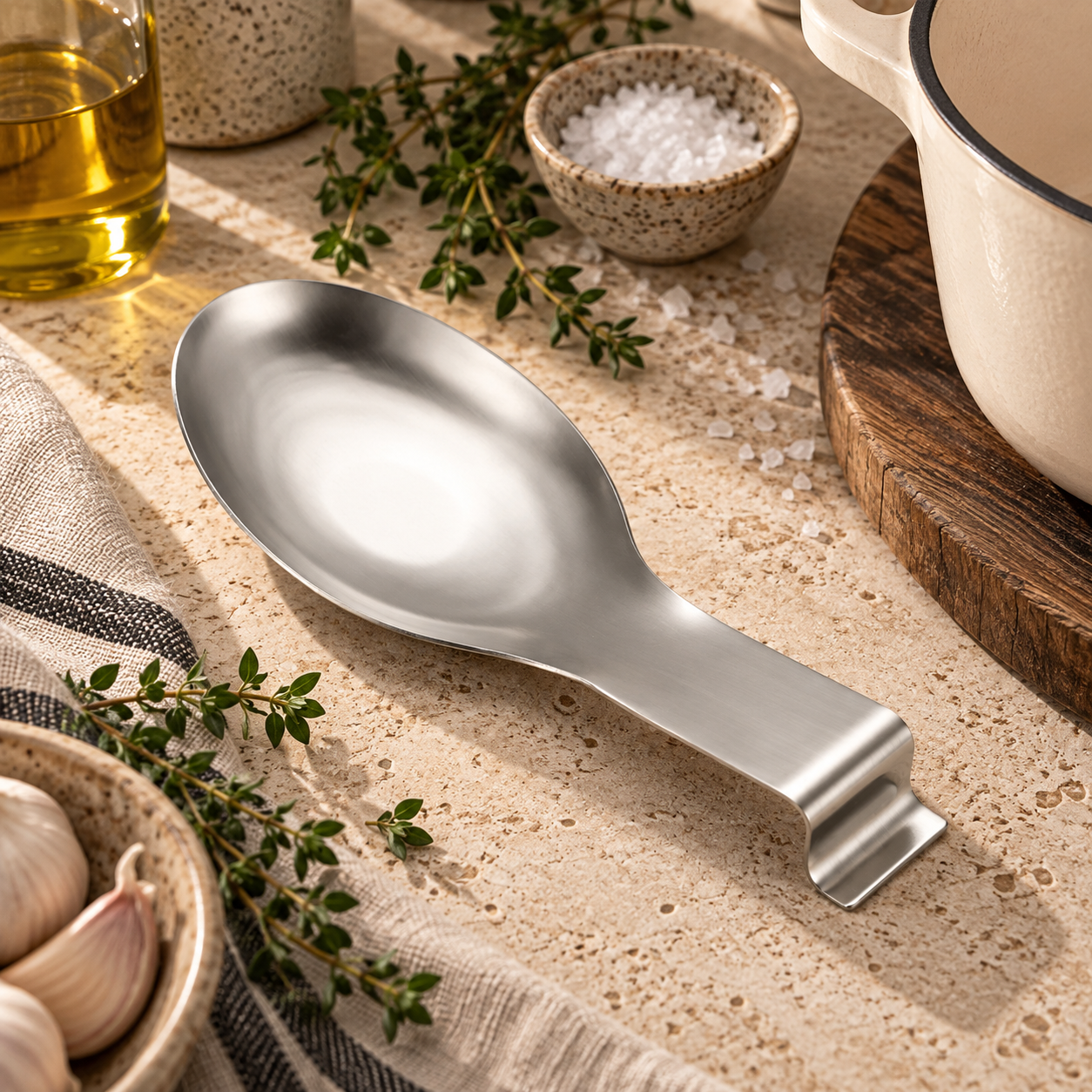 The Homestead Spoon Rest ~  Pewter Cobblestone Australia