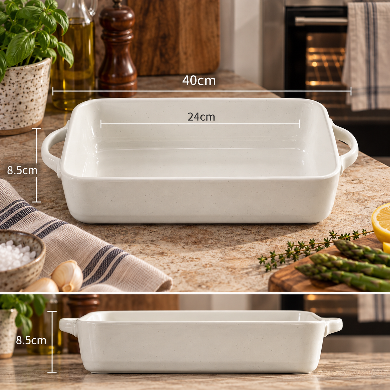 The Homestead Harvest Baking Dish ~ Cotton Field Cobblestone Australia