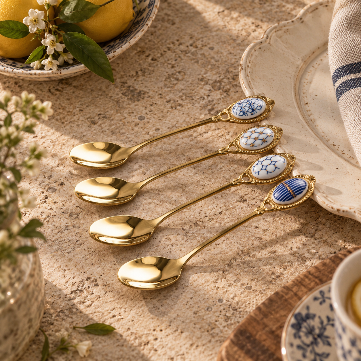 The Homestead Parlour Teaspoons ~ Set of 4 Cobblestone Australia