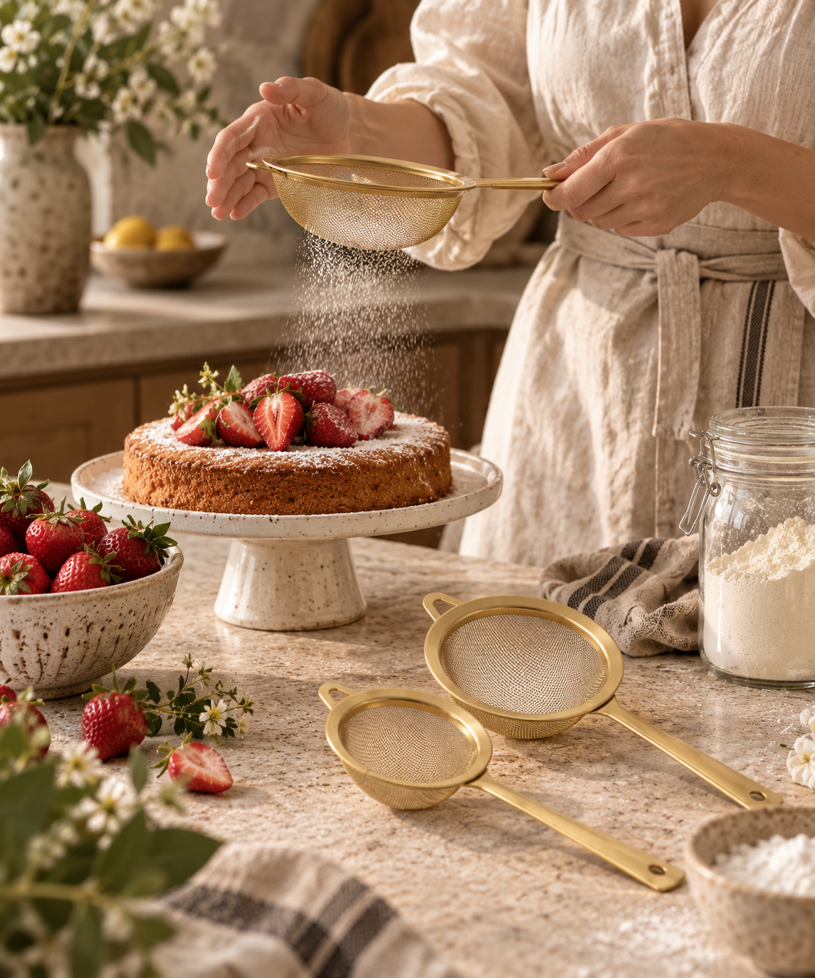 The Homestead Sifter Set ~ Heirloom Gold Cobblestone Australia