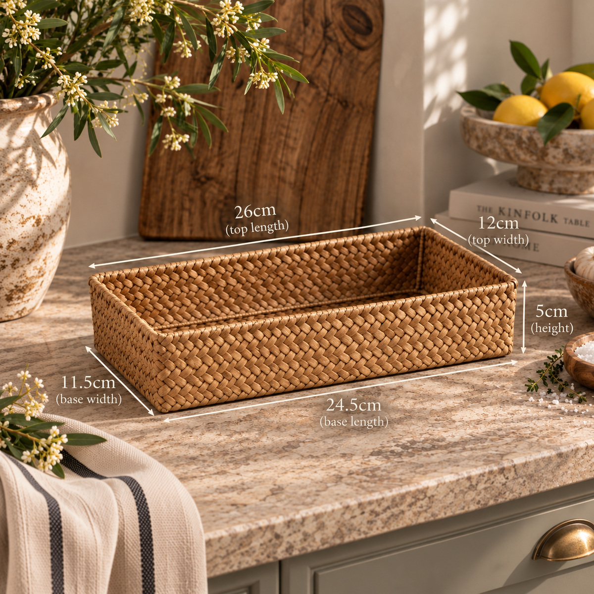 The Homestead Harvest Basket ~ Rectangle Cobblestone Australia