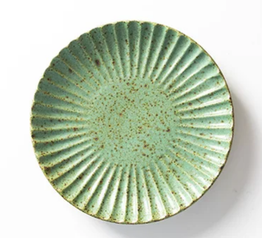 Tuscan Apple Coloured Fluted Serving Plate