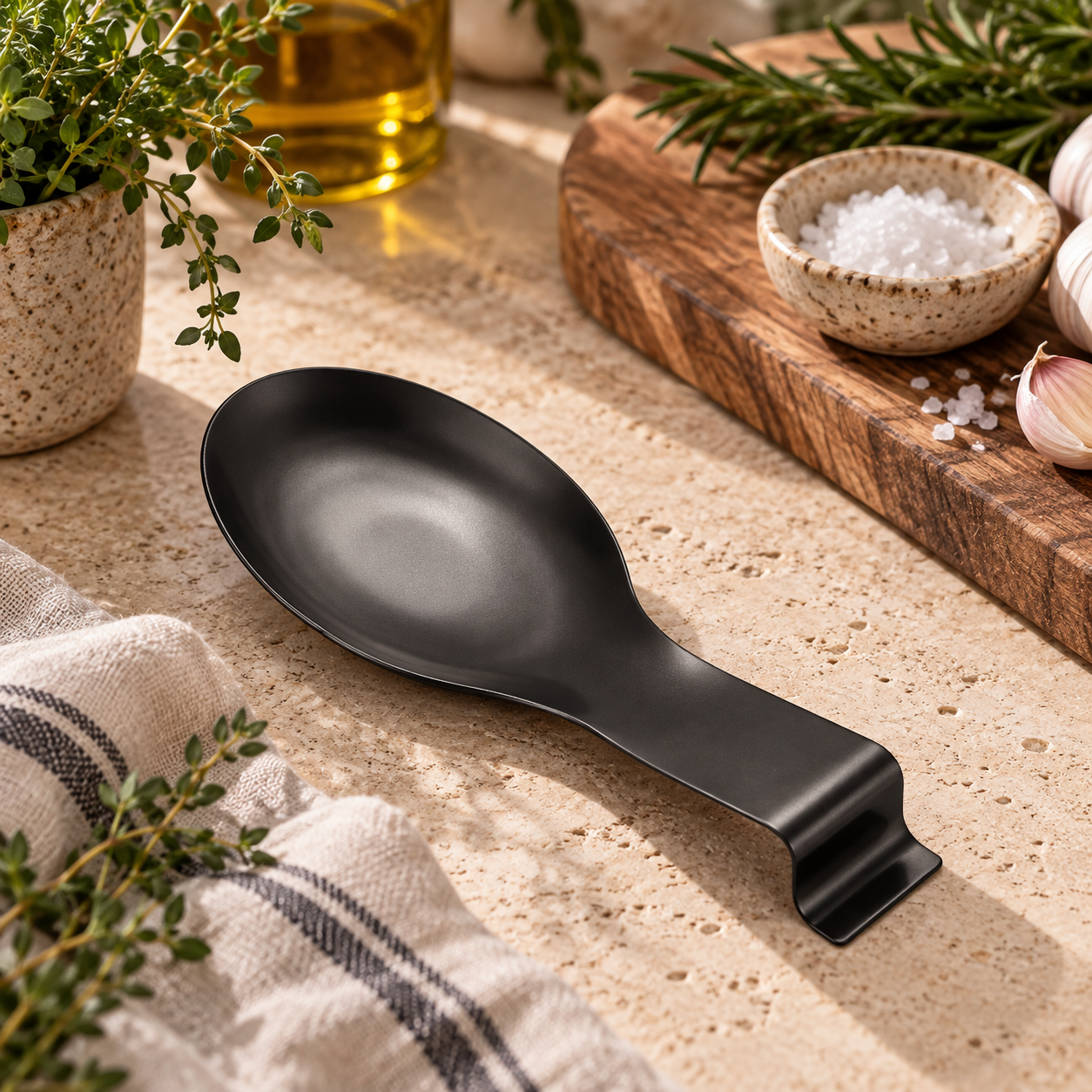 The Homestead Spoon Rest ~  Hearth Black Cobblestone Australia