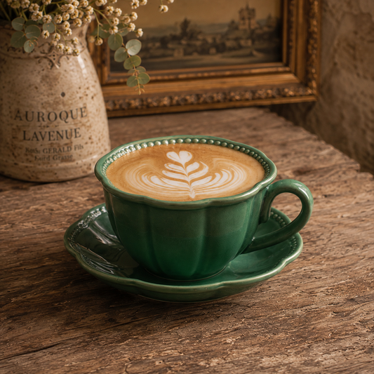 Dinner Party Meadow Porcelain Cup & Saucer Set Cobblestone Australia