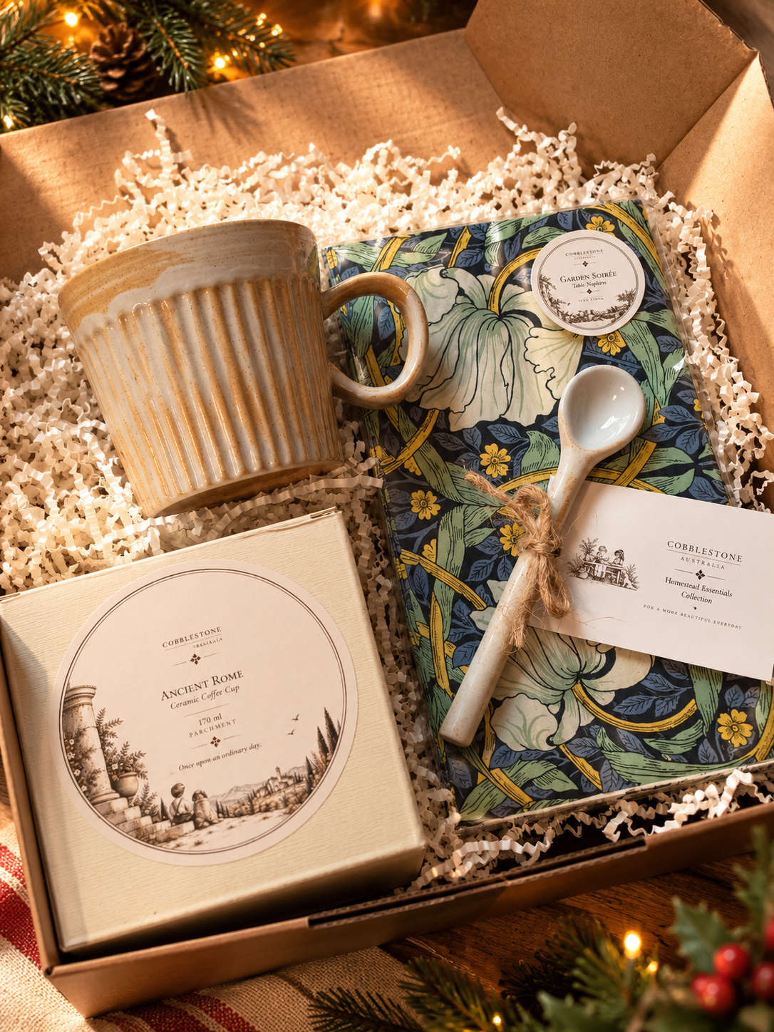 Ancient Rome Ceramic Gift Set ~ Charm Cobblestone Australia