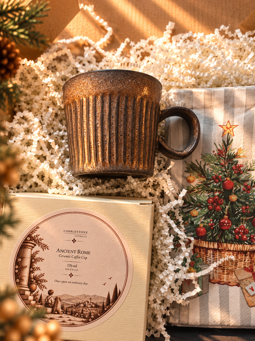 Ancient Rome Ceramic Gift Set ~ Cheer Cobblestone Australia